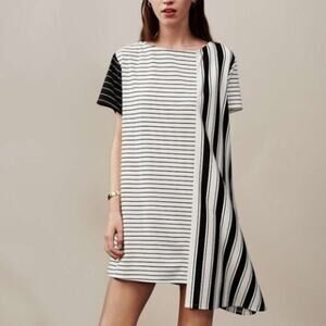 New ~ ALICE URBAN OUTFITTERS ~  Striped Asymmetrical Dress Medium